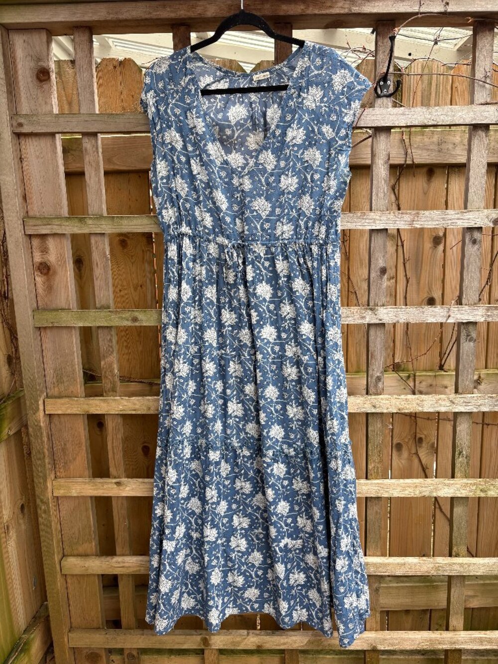 Block Print Maxi Dress